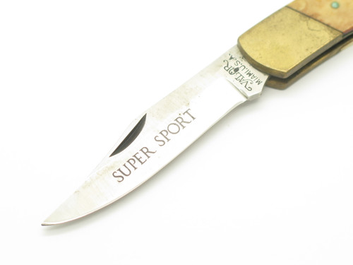 Vintage 70s Valor Seki Japan Seizo Imai Bone Lockback 3.5" Pocket Folding Knife