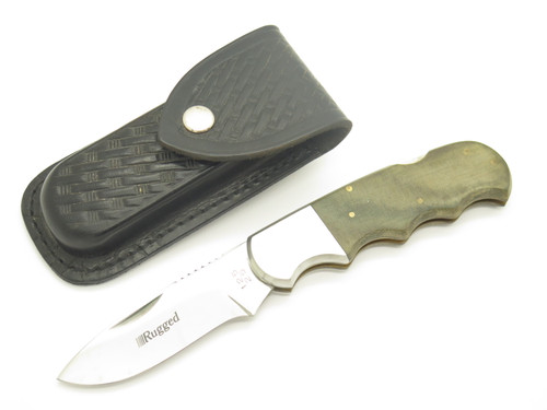 Vtg 80s Rugged Seki Japan Seizo Imai Lockback 4.5" Pocket Folding Hunter Knife