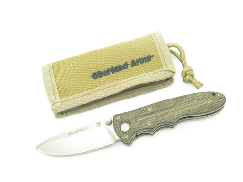 Boker Oberland Arms EDW Germany Liner Micarta N690 3.37" Folding Pocket Knife