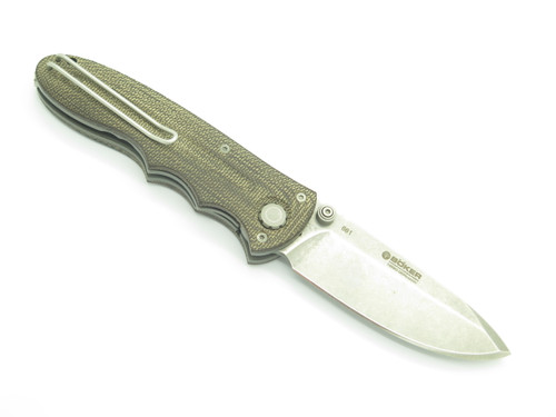 Boker Oberland Arms EDW Germany Liner Micarta N690 3.37" Folding Pocket Knife