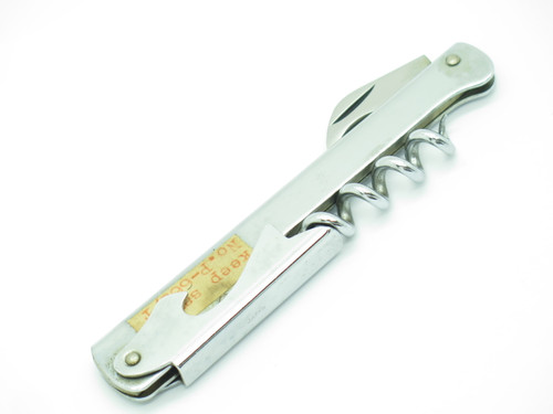 Vintage '70s P-668/T Proto Seki Japan Folding Corkscrew Knife Wine Bottle Opener