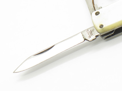 Vintage 1970s Seki Japan 2.5" Stainless 4 Blade Folding Multi Tool Pocket Knife