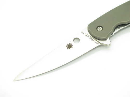Spyderco C203TIP Mantra 2 Pln CPM M4 Titanium Framelock Folding Pocket Knife