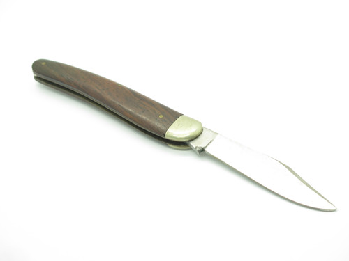 Vintage 1960s Swan Seki Japan 4.12" Wood Handle Stainless Folding Pocket Knife