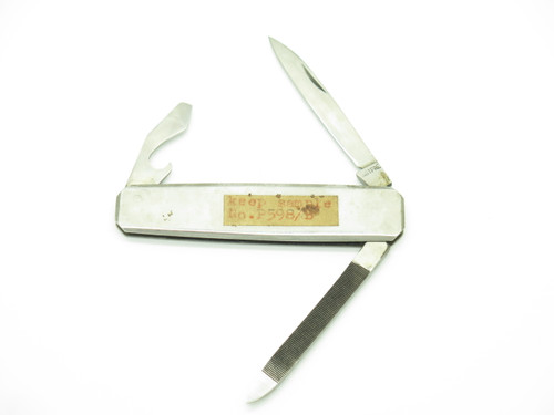 Vintage 1970s Rostfrei Seki Japan Prototype 3.12" Stainless Folding Pocket Knife