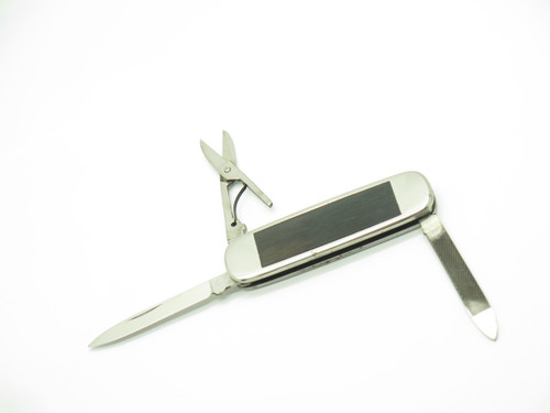 Vintage '70s Rostfrei Seki Japan 2.6" Wood Handle Stainless Folding Pocket Knife