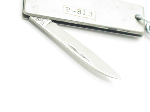 Vintage 1970s Seki Japan 2.12" Stainless Steel Folding Pocket Keychain Knife