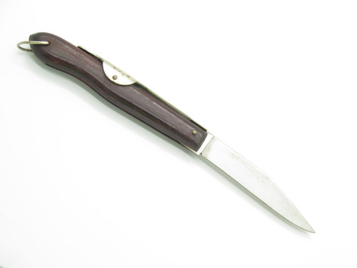 Vintage 1970s Wood Handle Seki Japan 4" Slipjoint Folding Pocket Knife