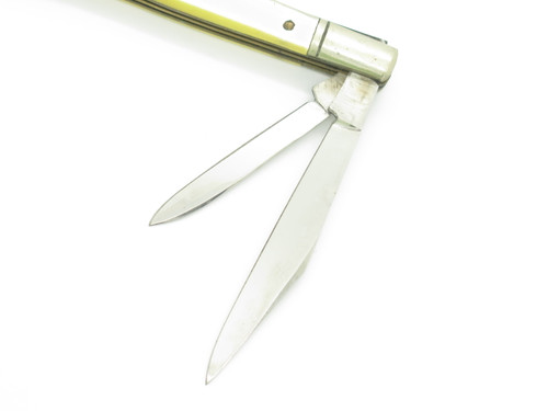 Vintage 1960s Jack Seki Japan Small 3" White Handle Folding Pocket Knife