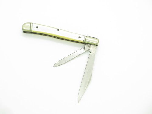Vintage 1960s Seki Japan Small 2.87" White Handle Folding Pocket Jack Knife