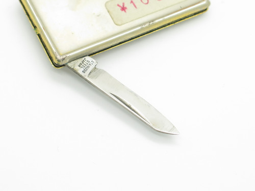 Vintage 1970s Prototype Seki Japan 2.12" Stainless Folding Money Clip Knife