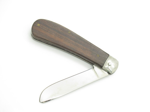 Vintage 1950s Prototype P-723 Seki Japan 3.5" Wood Handle Folding Pocket Knife