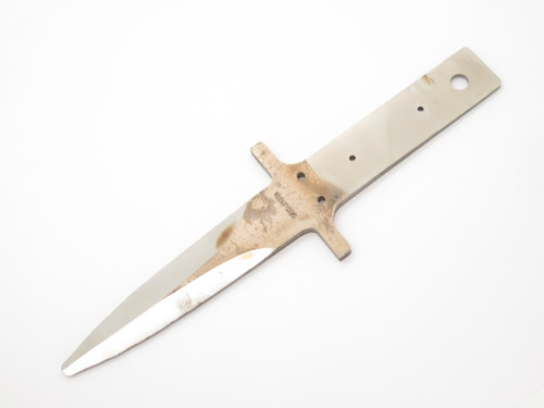 Vintage 1980s Hattori Seki Japan Al Mar Fang I Dagger Fixed Blade Knife Blank