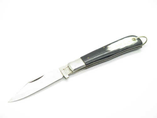 Vintage 1950s (S.M.Z.) Seki Japan Buffalo Horn Handle 4.25" Folding Pocket Knife
