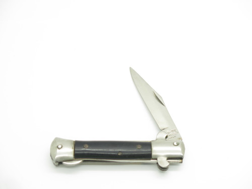 Vintage 1970s Prototype Seki Japan 3" Black Handle Lockback Folding Pocket Knife