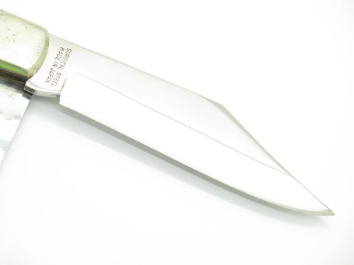 Vintage 1980s Parker Virginia Seki Japan 6.12" Bone Handle Folding Hunter Knife