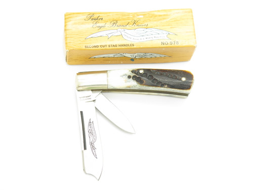 Vintage 1980s Parker Imai Seki Japan 4" Bone Handle Folding Pocket Knife