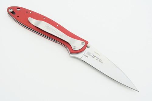 Kershaw Snap On 1660RAT Leek Red Plain Edge Folding Pocket Knife *factory 2nd