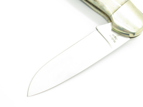 Vintage 1980s Parker Cut Co Imai Seki Japan 4.12" Stag Folding Pocket Knife