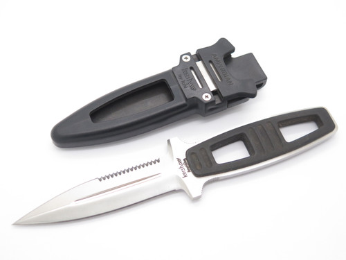 Vintage 1990s Kershaw 1006 Amphibian Hattori Seki Japan Dagger Fixed Blade Knife