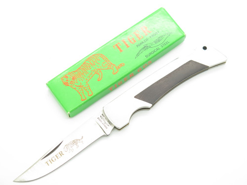 Vtg 1970s Parker Frost Imai Tiger Seki Japan 4.5" Lockback Folding Pocket Knife
