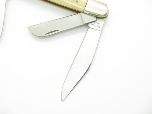Vintage 1980s Parker Imai Seki Japan 3.87" Bone Handle Folding Pocket Knife