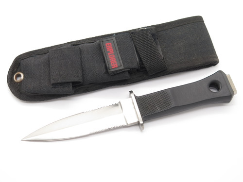 Vtg 1990s Dacor Hattori Seki Japan Fixed Blade Dagger Dive Survival Knife