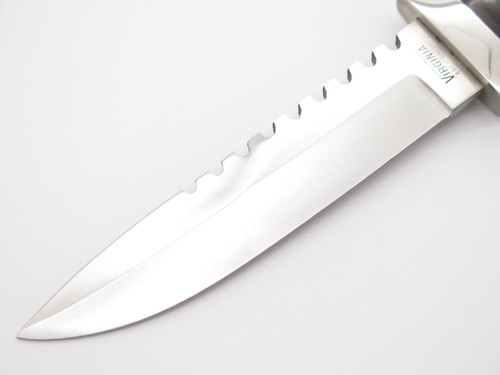 Vintage 1980s Virginia Fighter Tak Fukuta Seki Japan Survival Fixed Blade Knife