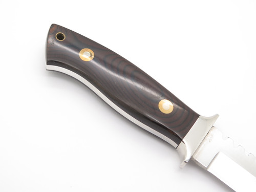 Vintage 1980s Virginia Fighter Tak Fukuta Seki Japan Survival Fixed Blade Knife