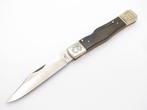 Vtg 80s Fury Tak Fukuta Seki Japan Decorative 5.6" Folding Hunter Lockback Knife