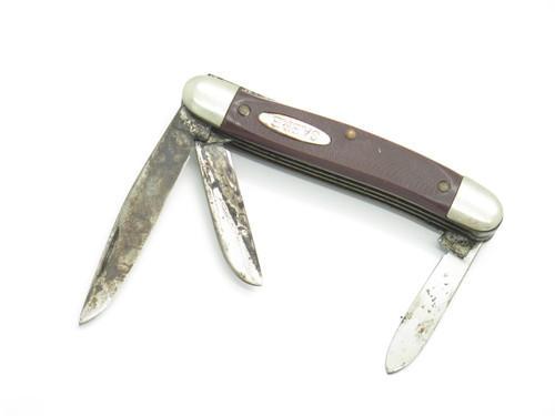 Vintage 1980s Sabre 3317998 USA Synthetic Handle 3.37" Folding Pocket Knife