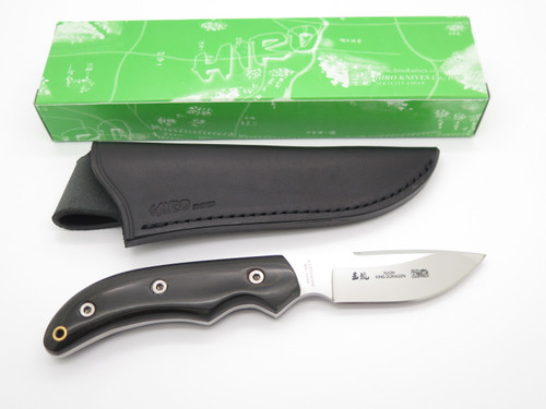 Hiro Seki Japan Ruoh King Dragon Micarta Gingami 1 Fixed Skinner Hunting Knife