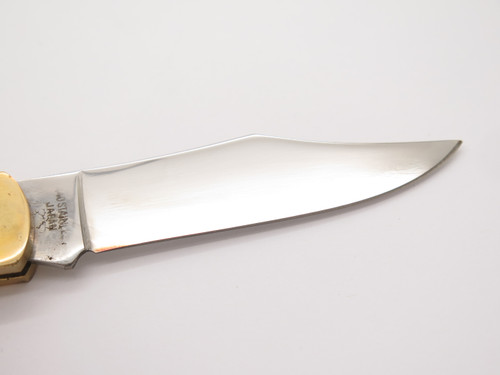 Vintage NOS Olsen OK G. Sakai Seki Japan 4" Folding Hunter Lockback Pocket Knife