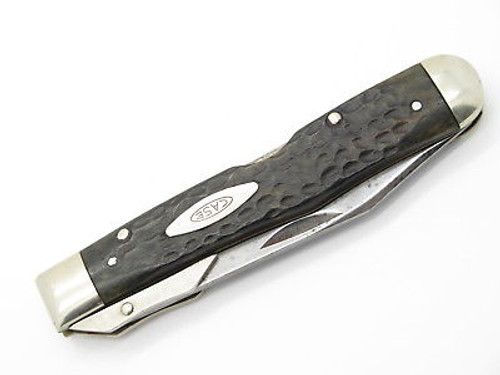 Vintage 1977 Case XX 6111 1/2 Bone Cheetah Swing Guard Folding Pocket Knife