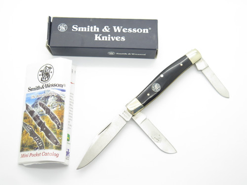 Smith & Wesson CH503BH Stockman Buffalo Horn 4" Folding Pocket Knife