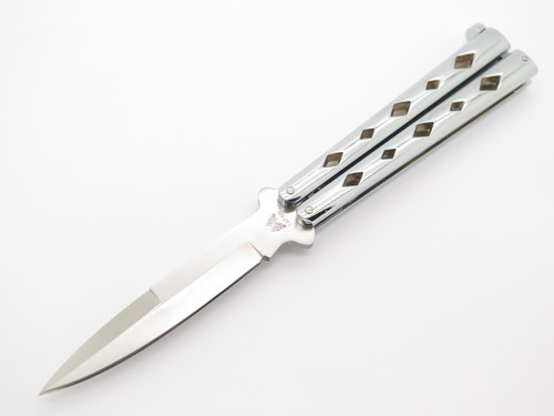 Vintage 1980s Balisong G. Sakai Seki Japan 4.25" Japanese Spear Point Folding Butterfly Knife