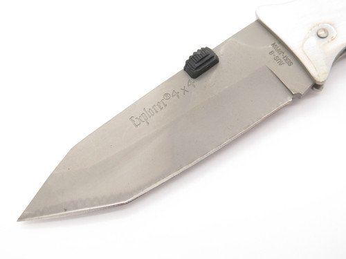 Vtg Explorer 4x4 Tanto AUS-8 G Sakai Seki Japan Folding Lockback Pocket Knife