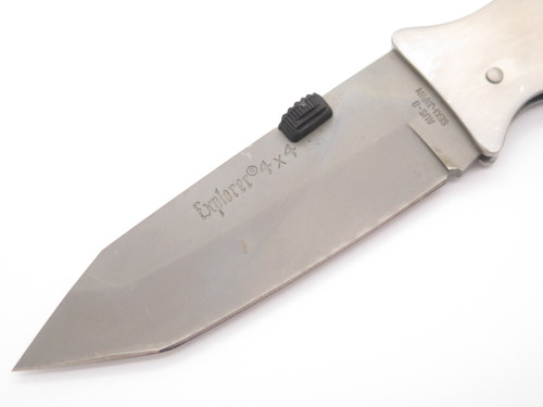 Vtg Explorer 4x4 AUS8 Tanto G Sakai Seki Japan Folding Lockback Pocket Knife