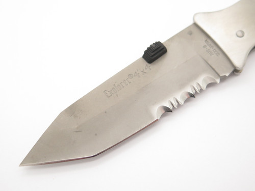 Vtg Explorer 4x4 AUS8 ST Tanto G Sakai Seki Japan Folding Lockback Pocket Knife