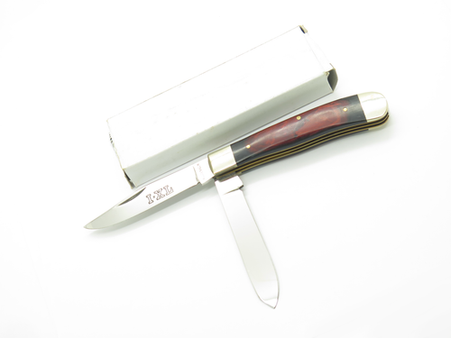 Vintage Wostenholm IXL Seki Japan 4.12" Wood Handle Trapper Folding Pocket Knife