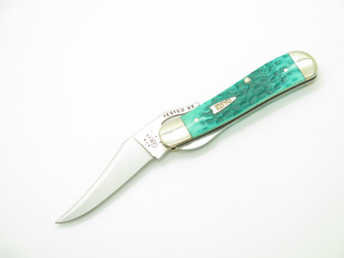 2004 Case XX 61953 Jade Russlock 3.5" Bone Handle Folding Pocket Knife