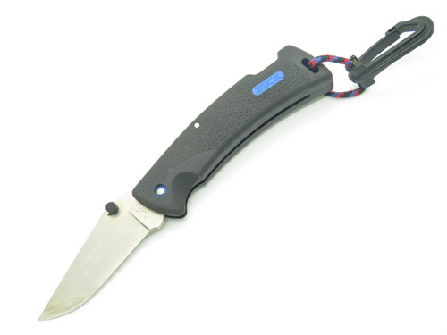 Vintage 1997 Buck 450 Protege 4.62" Black Rubber Lockback Folding Hunter Knife