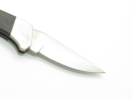 Vintage 1980s Lakota Falcon Seki Japan Wood 3.37" Lockback Folding Pocket Knife