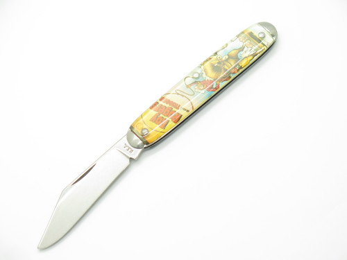 Vtg Roy Rogers & Trigger Western USA Novelty Knife Co 3.5" Folding Pocket Knife