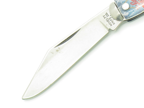 Vtg Lone Ranger Silver Western Novelty Knife Co USA 3.5" Folding Pocket Knife