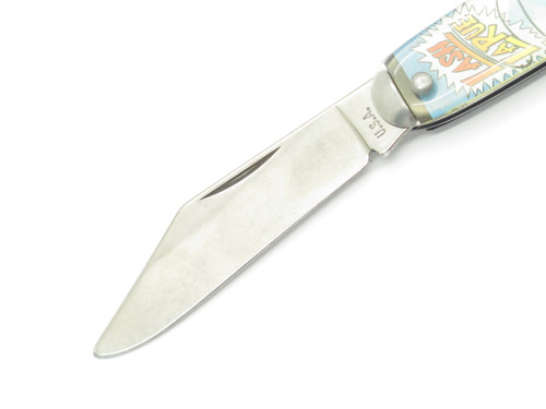 Vintage 1990s Lash Larue Western USA Novelty Knife Co 3.5" Folding Pocket Knife
