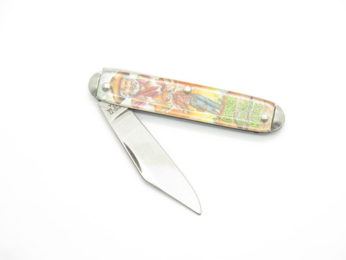 Vintage 1990s Novelty Knife Co George "Gabby" Hayes Western Folding Pocket Knife
