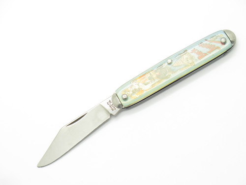 Vintage 1990s Novelty Knife Co Buck Jones USA 3.5" Western Folding Pocket Knife