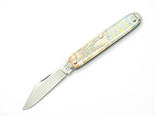 Vintage '90s Novelty Knife Co USA Johnny Mack Brown Western Folding Pocket Knife
