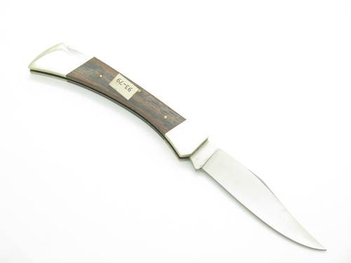 Vintage 1970s Rostfrei 93-79 Seki Japan 4.12" Wood Lockback Folding Pocket Knife